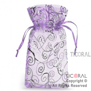 BOLSA ORGANZA LILA10X15 ARABESCO HS3969-4 x 1